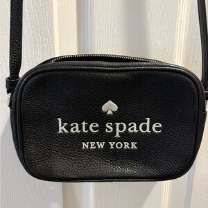 KATE SPADE Black Leather Crossbody Bag in like new condition.